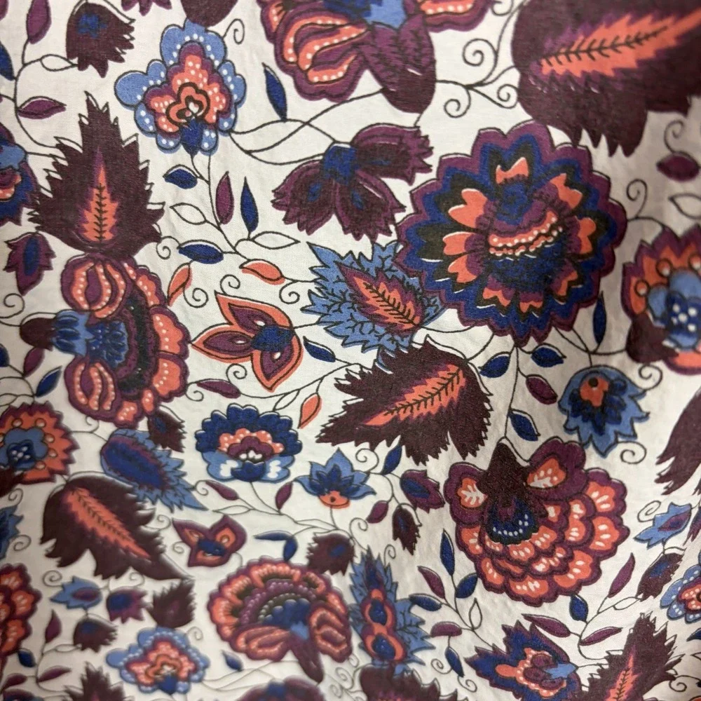 Scotch & Soda Shirt Mens Medium Pearl Snap Button Up Floral Western Casual